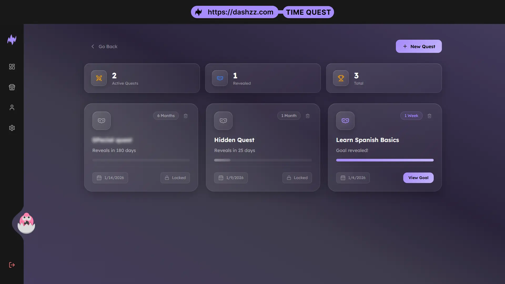 Dashzz time quest view